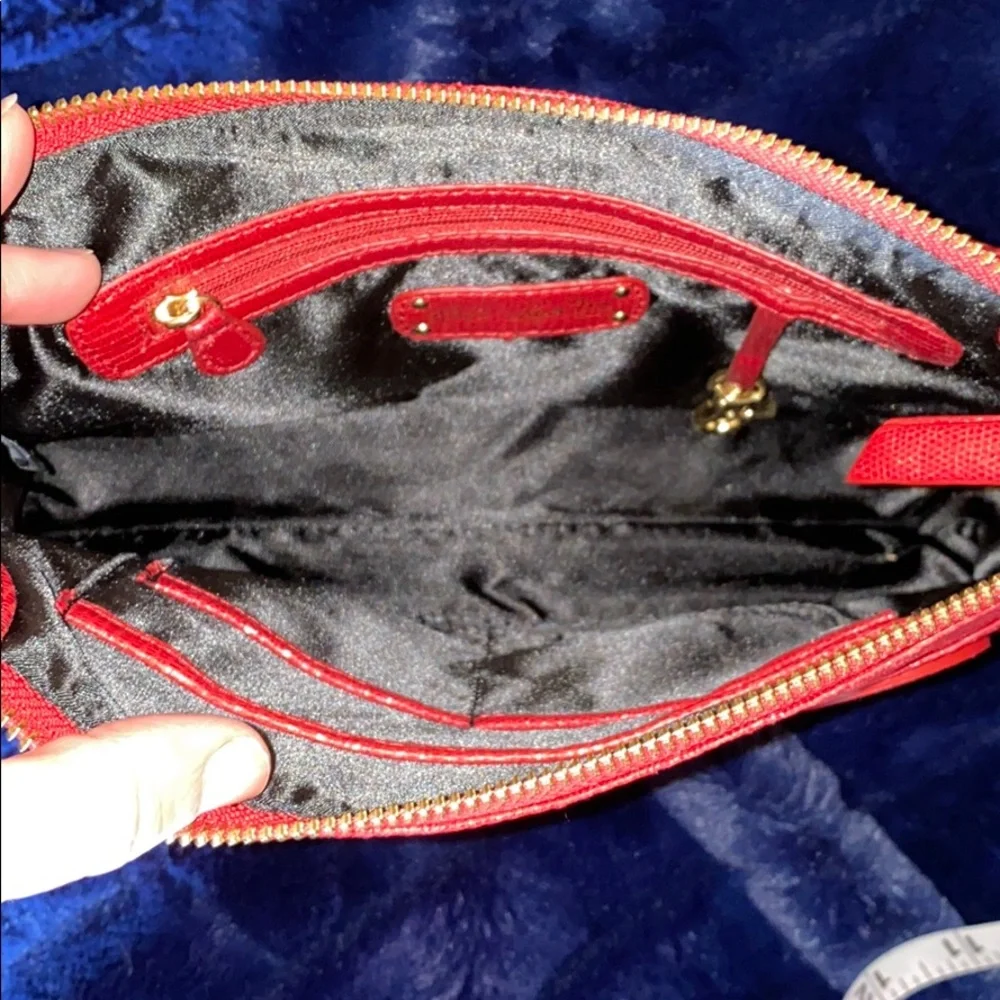 KATE LANDRY. CLUTCH/SMALL PURSE. RED. CLASSY. CUTE
